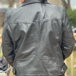 Womens black Lambskin leather jacket. New with tags. Xxl.